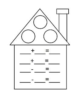 Fact Family House Template